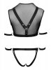 Męskie jockstrapy majtki + top z siateczki czarny Men's top and jock XL
